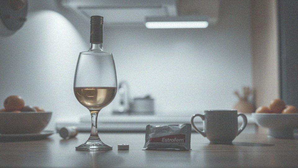 Jakie są zalecenia dotyczące picia alkoholu dla pacjentek przyjmujących Estrofem?